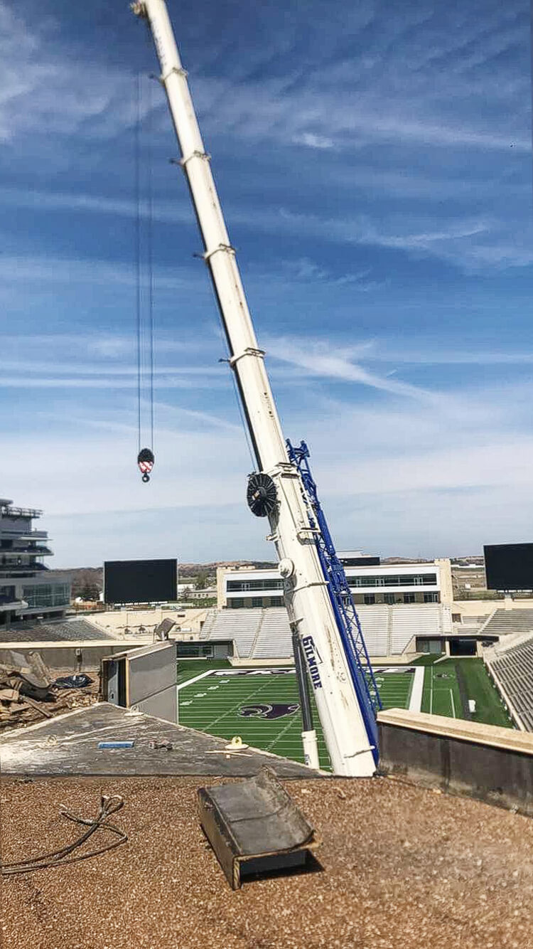 Photo of Crane near KSU Stadium