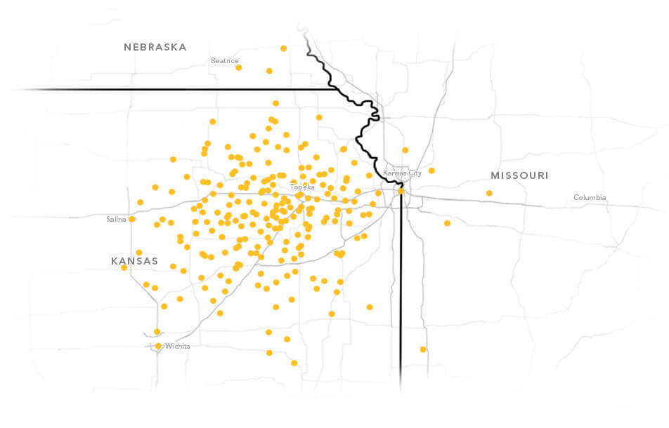 Map of Areas We Service